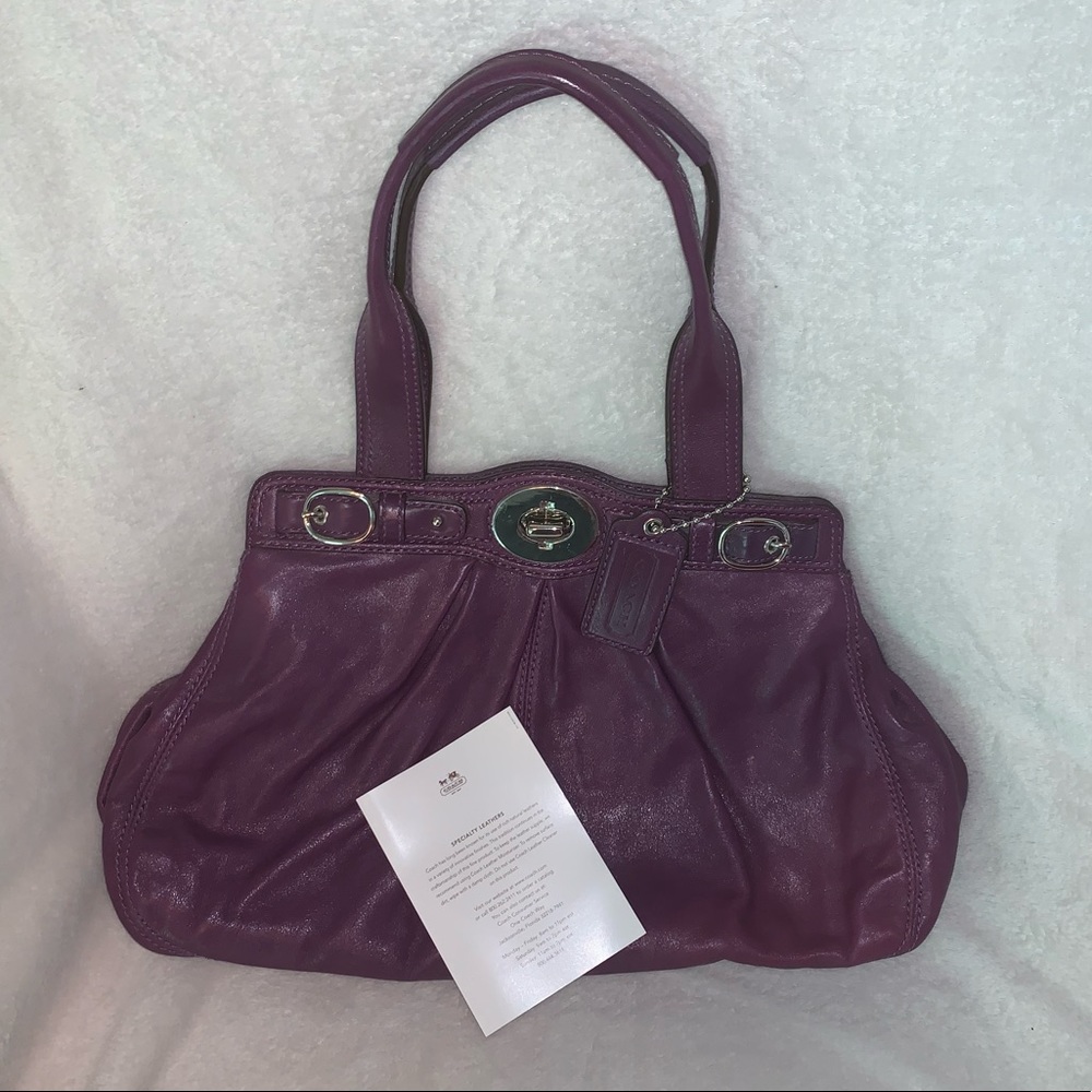 ECU authentic Coach bag. Small/medium purple